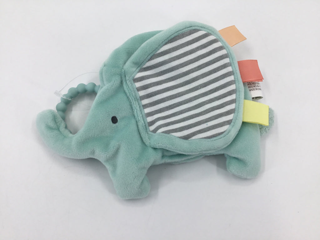 Blue Elephant Crinkle Toy