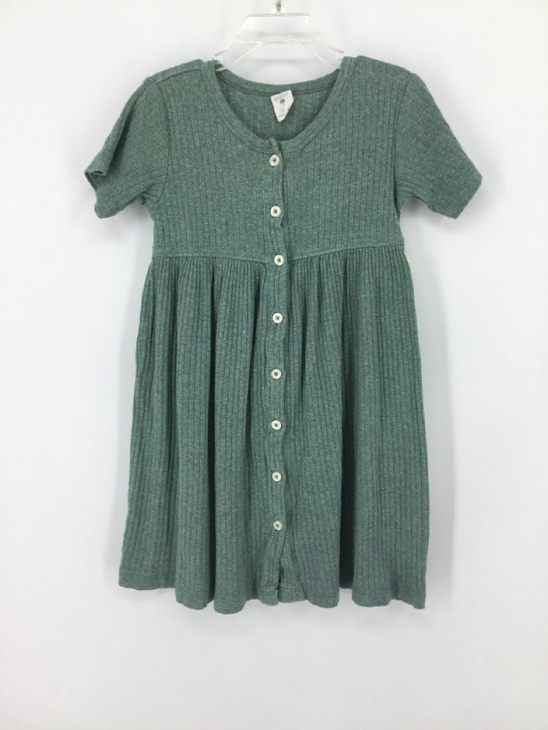 Kate Quinn Organics Child Size 5 Green Dress - girls