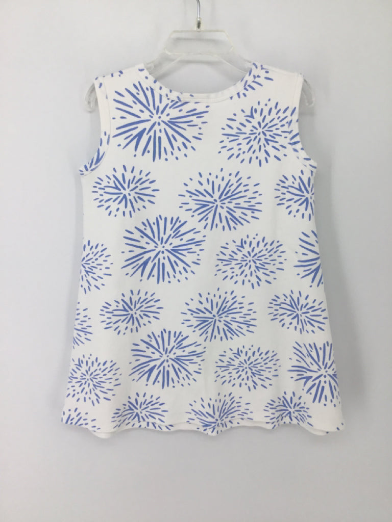 The Beaufort Bonnet Co Child Size 6 White Stars & Stripes Dress