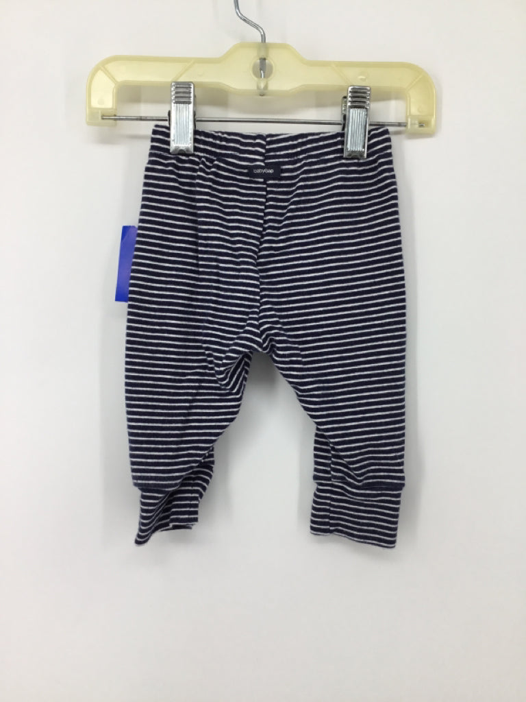 Baby Gap Child Size 3-6 Months Navy Stripe Pants - boys