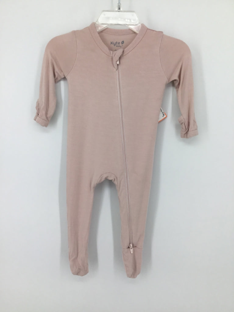 Kyte Child Size 0-3 Months Pink Sleepers