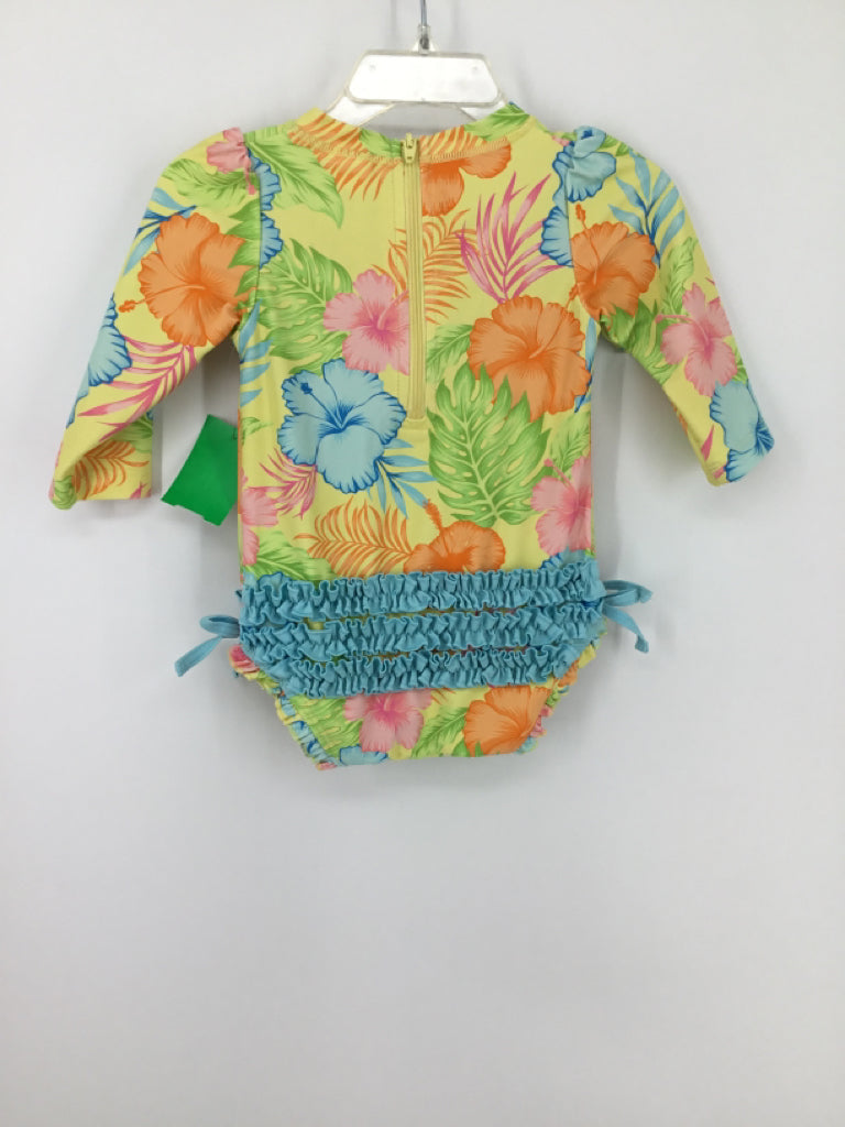 Ruffle Butts Child Size 6-12 Months Multi-Color Swimwear - girls