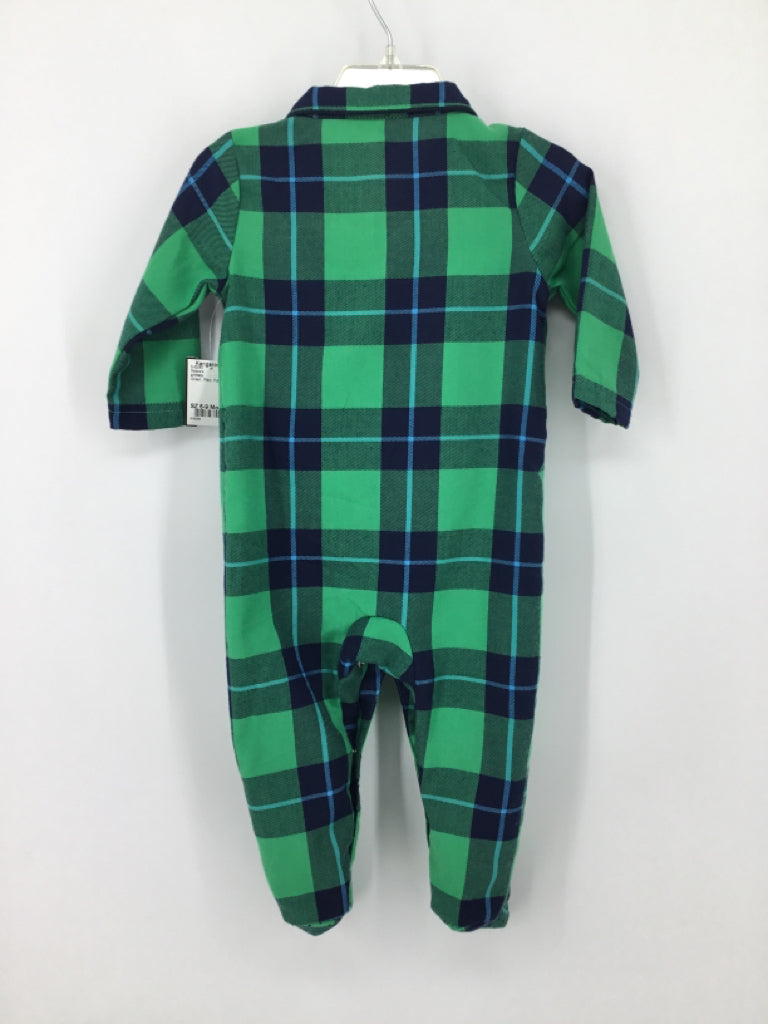 primary Child Size 6-9 Months Green Sleepers