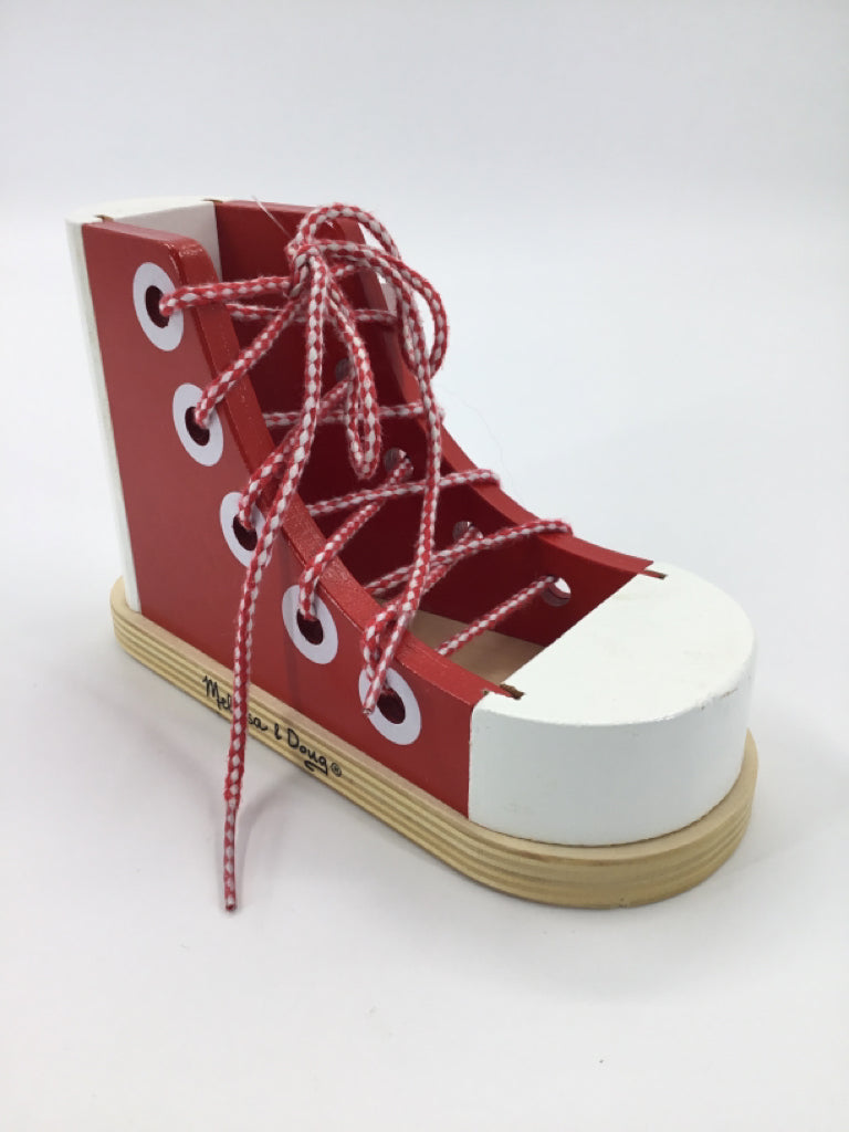 Melissa & Doug Wooden Lacing Shoe