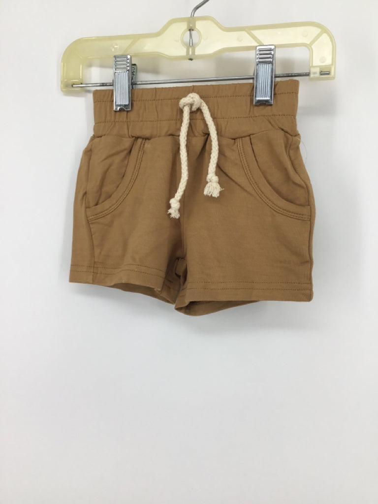 Little Joy Co. Child Size 3-6 Months Tan Solid Shorts - boys