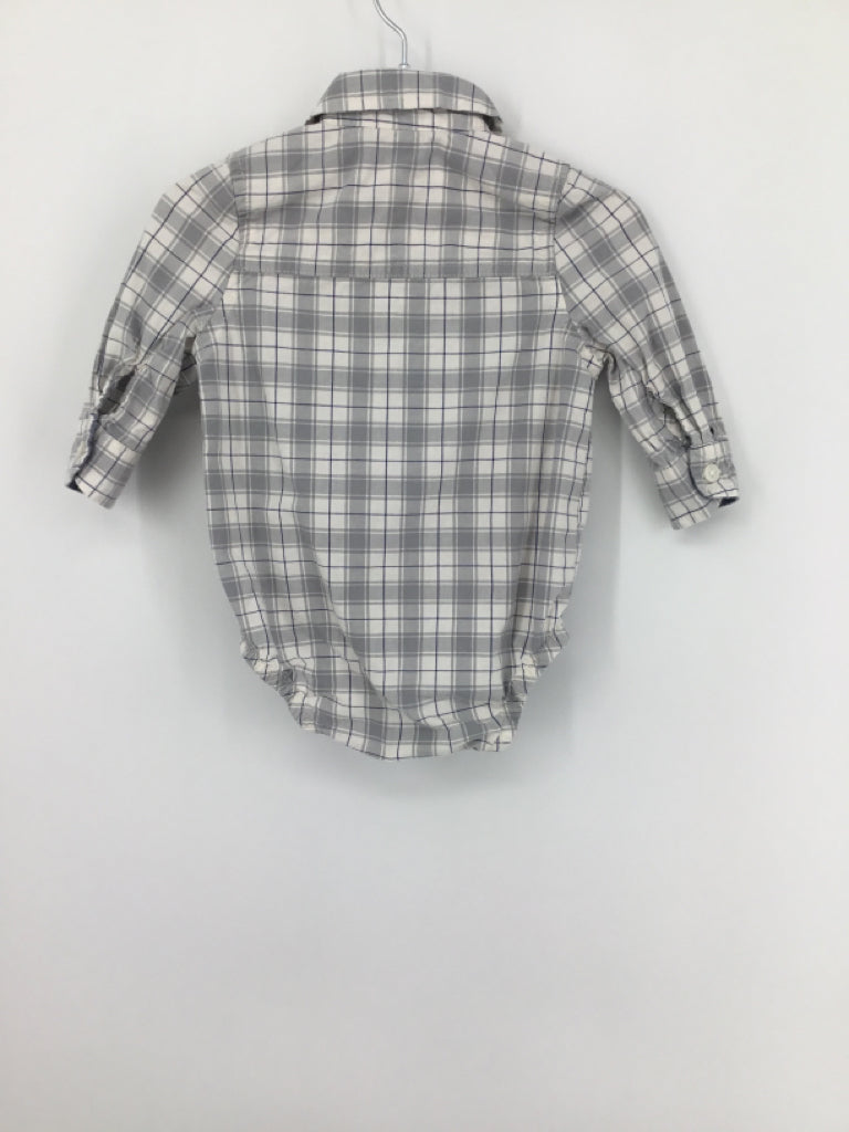 OshKosh B'gosh Child Size 6 Months Gray Onesie