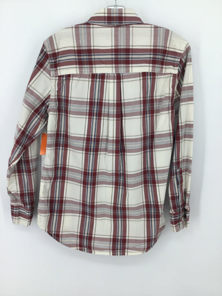Nordstrom Child Size 8 Red Plaid Shirt - boys