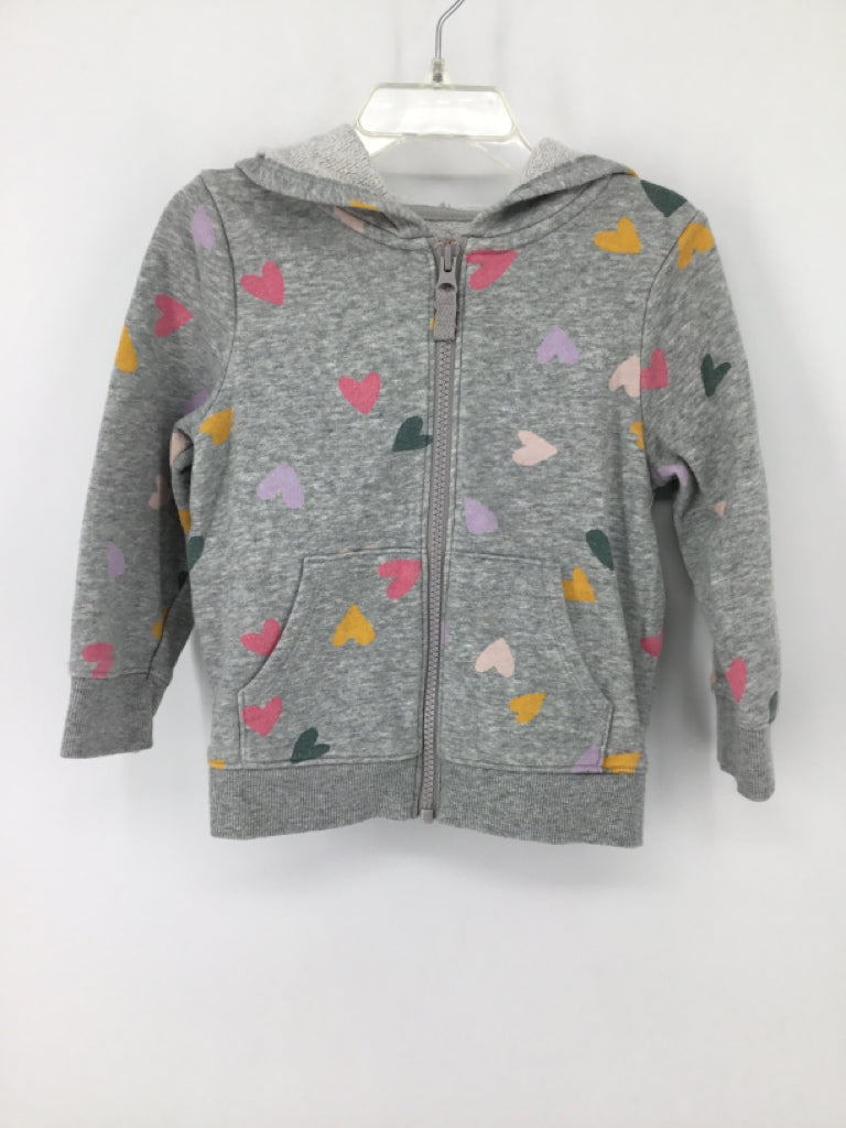 Cat & Jack Child Size 2 Gray Hoodie - girls