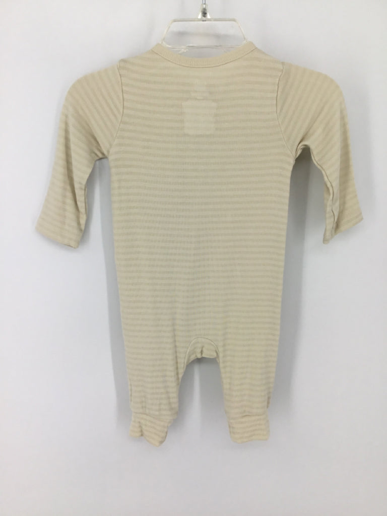 cloud island Child Size 0-3 Months Tan Stripe Pajamas - boys