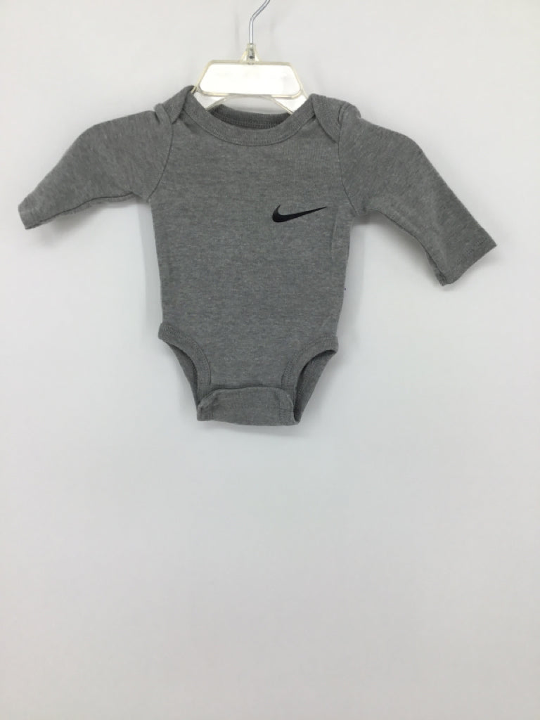 Nike Child Size Newborn Gray Onesie