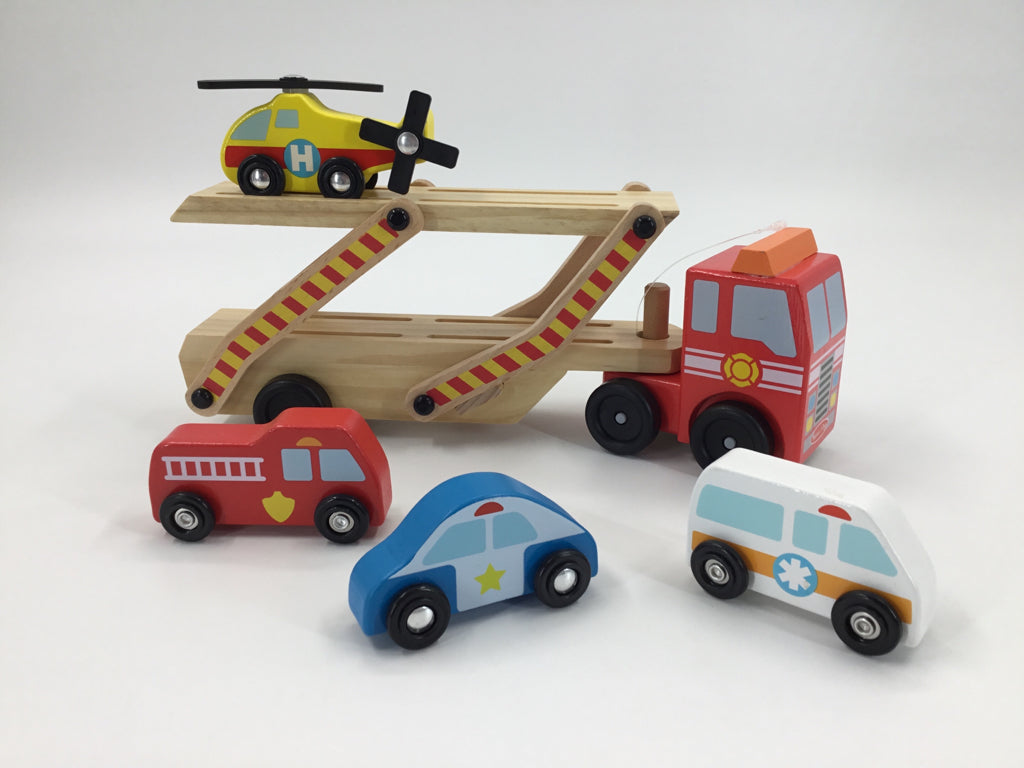 Melissa & Doug Emergency Vehicle Carrier