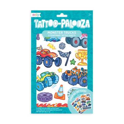 Ooly Monster Trucks Tattoo Palooza Temporary Tattoos