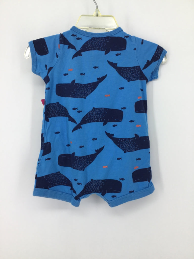 Carter's Child Size 3 Months Blue Print Outfit - boys