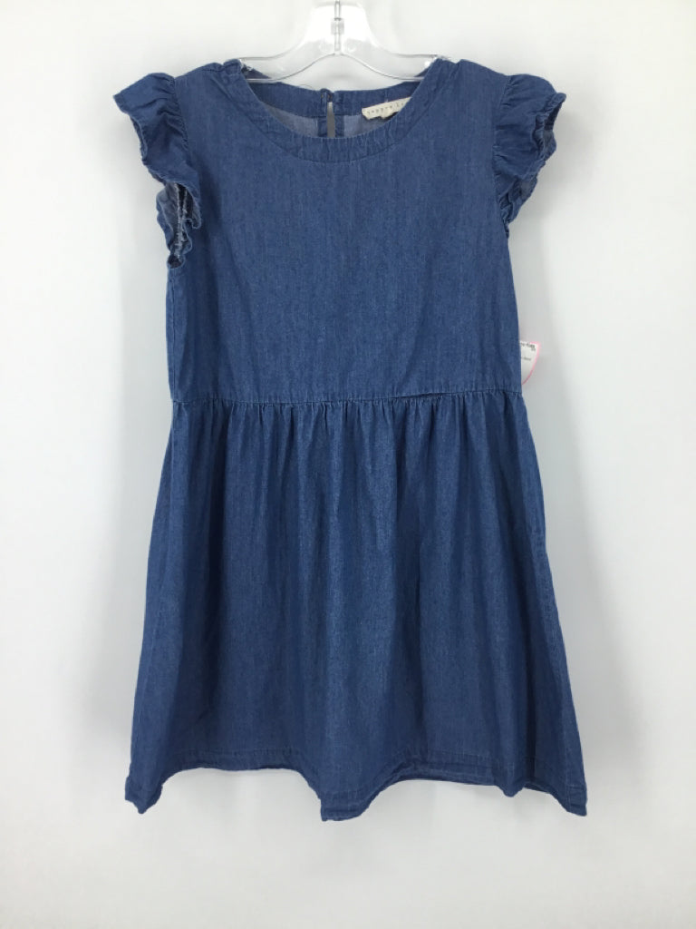 Copper Key Child Size 8 Blue Dress - girls