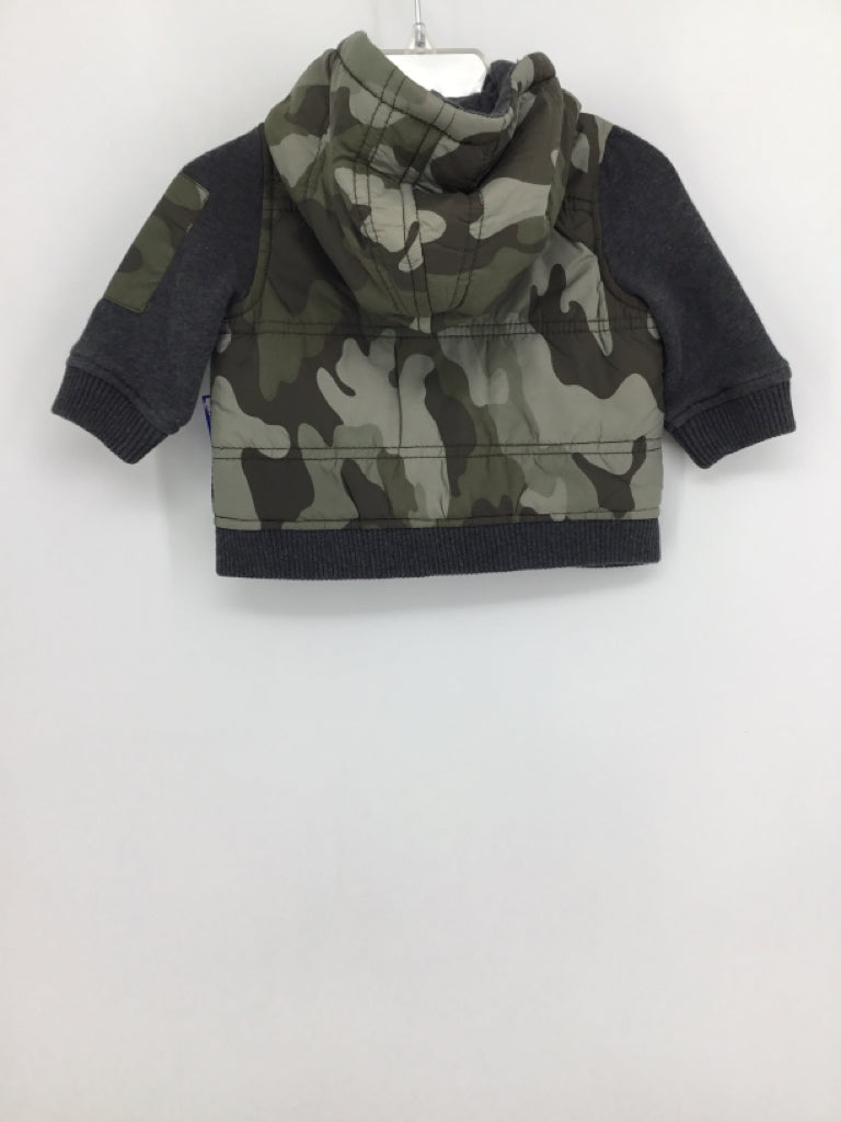 Tucker + Tate Child Size 3 Green Camoflage Jacket - boys