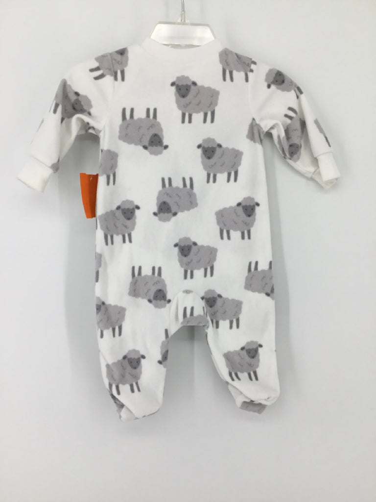Child of Mine Child Size 0-3 Months White Sleepers