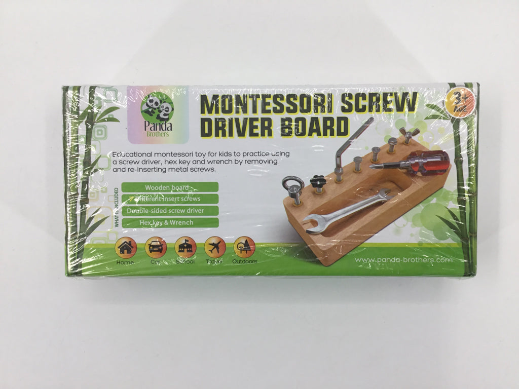 Panda Brothers Montessori Screw Driver Board