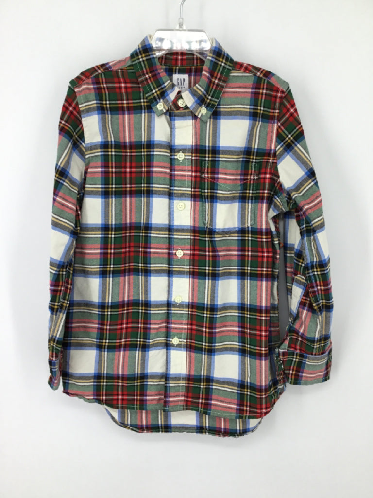 Gap Kids Child Size 6 Multi-Color Plaid Shirt - boys