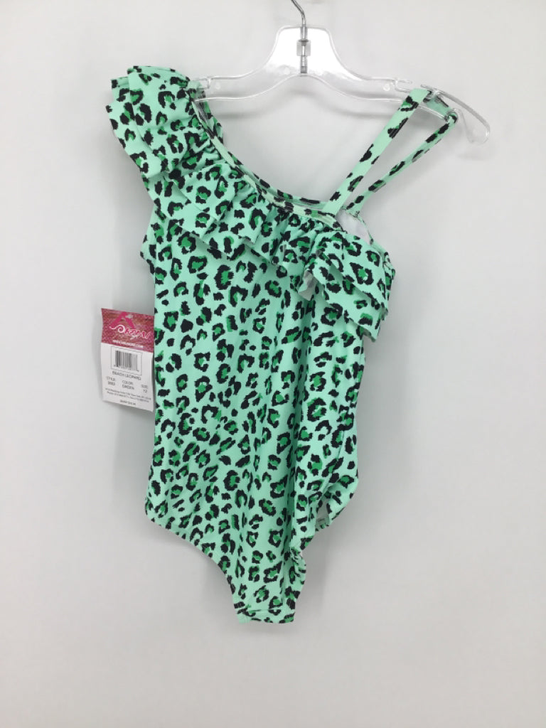 Kanu Surf Child Size 12 Green Swimwear - girls