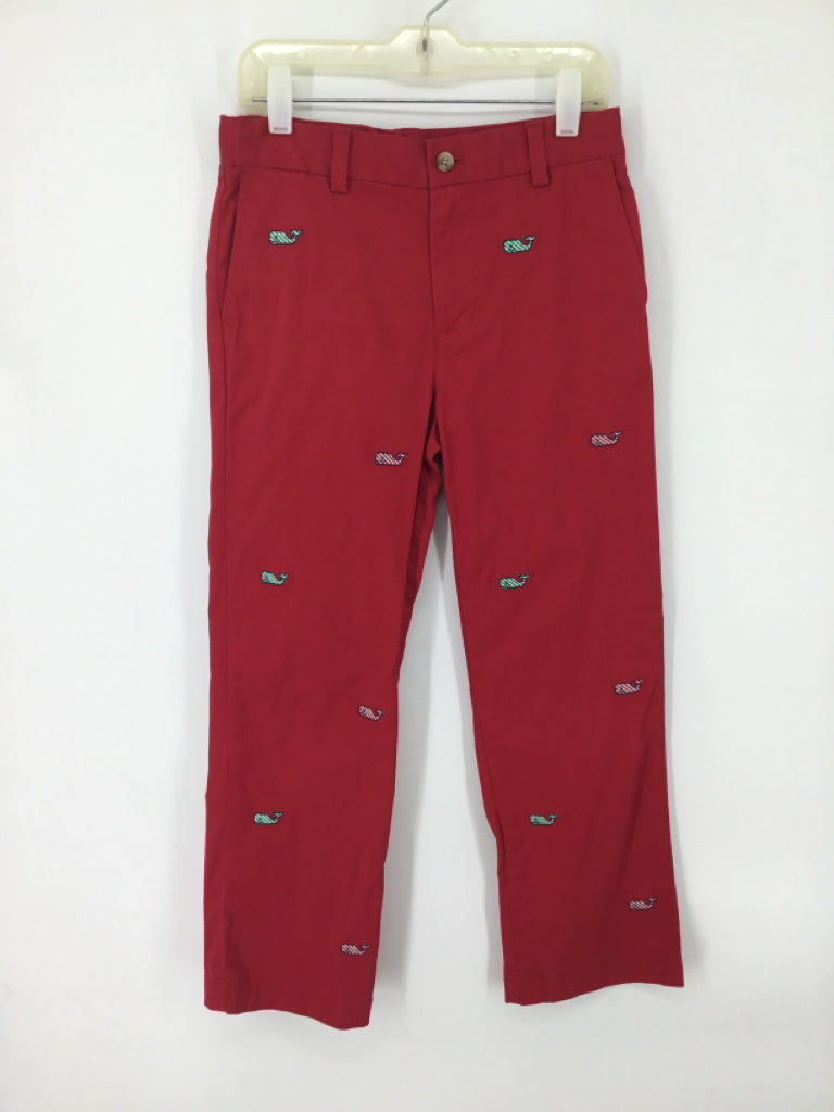 vineyard vines Child Size 10 Red Christmas Pants