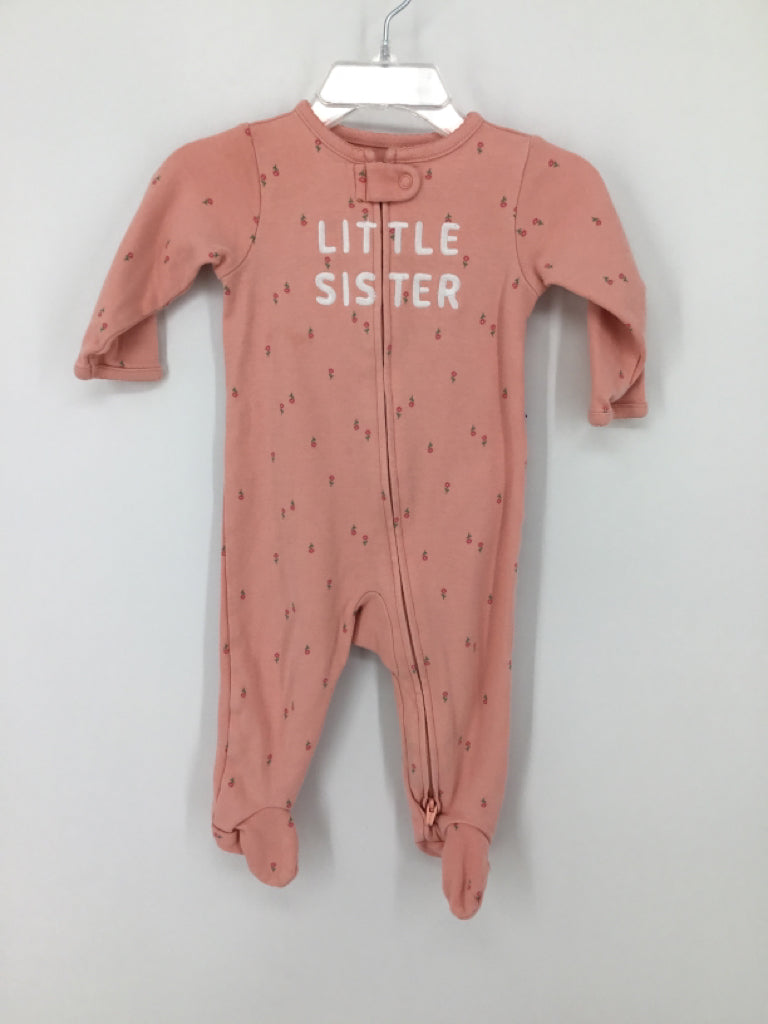 Just One You Made by Carters Child Size 6 Months Pink Sleepers