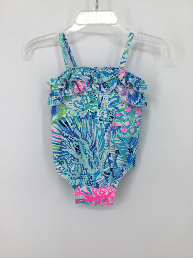 Lilly Pulitzer Child Size 3-6 Months Blue Swimwear - girls