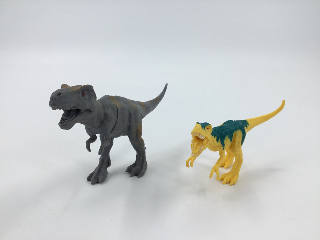 2 Dinosaur T-Rex Figures