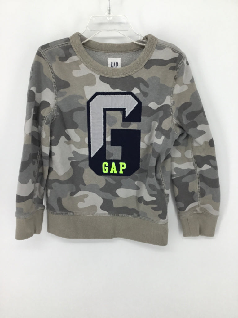 Gap Kids Child Size 4 Gray Camoflage Sweatshirt - boys