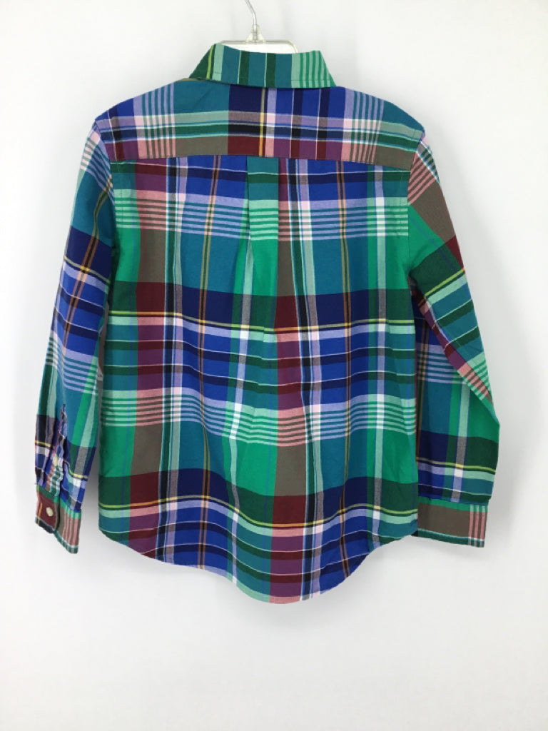 Ralph Lauren Child Size 6 Multi-Color Plaid Shirt - boys