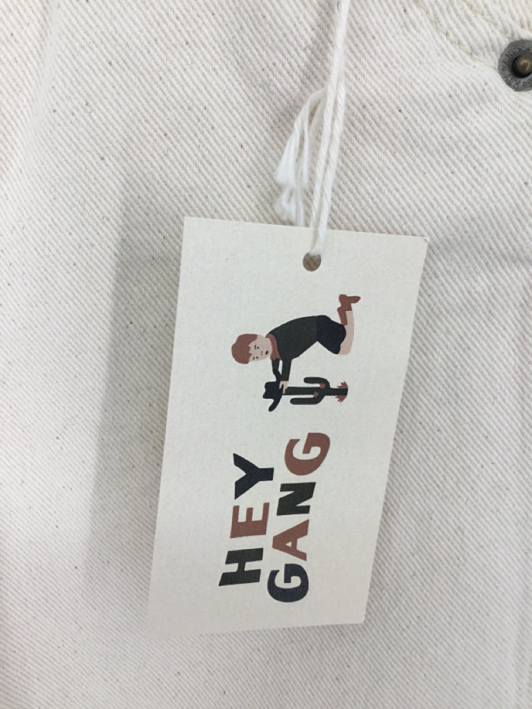 Hey Gang Child Size 6 Cream Solid Jeans - boys