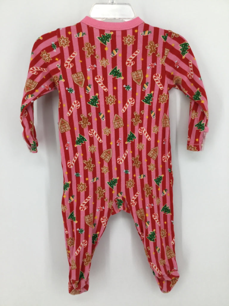 Old Navy Child Size 6-9 Months Pink Christmas Sleeper