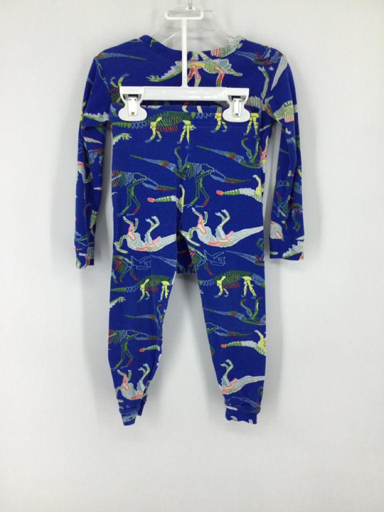 Baby Gap Child Size 4 Blue Dinosaur Pajamas - boys