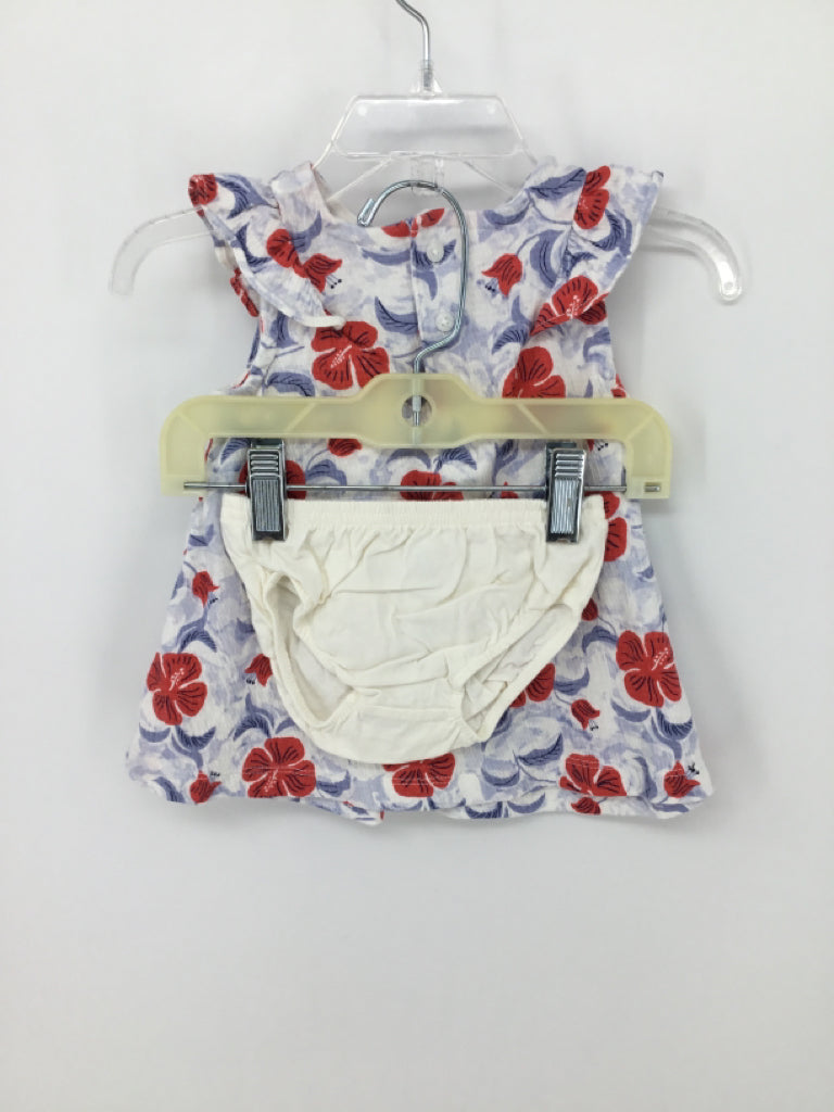 Just One You Made by Carters Child Size 3 Months Blue Dress - girls
