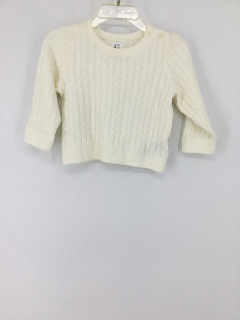 Baby Gap Child Size 6-12 Months Cream Solid Sweater - boys