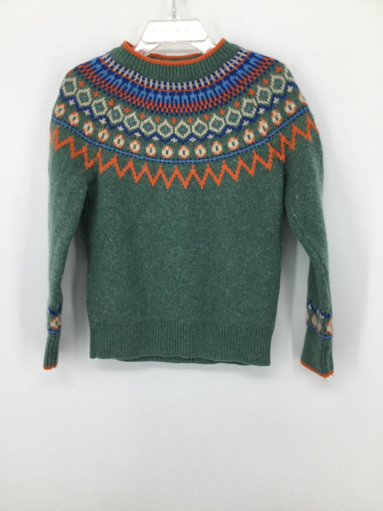Mini Boden Child Size 5 Green Sweater - girls