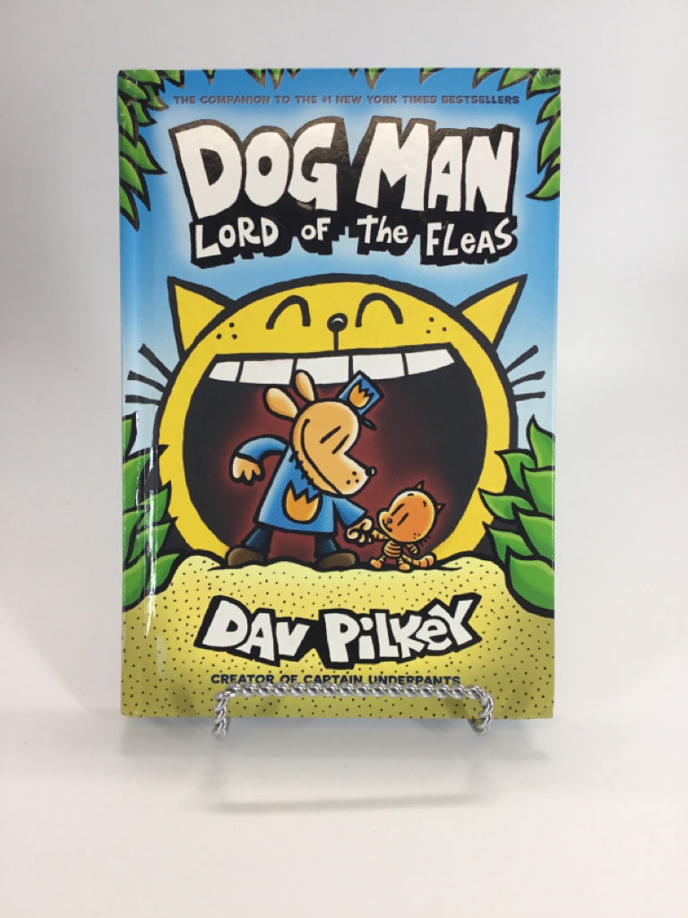 Scholastic Dog Man Lord of the Fleas Hardcover Book