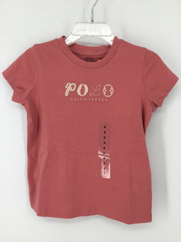 Ralph Lauren Child Size 3 Pink T-shirt - girls