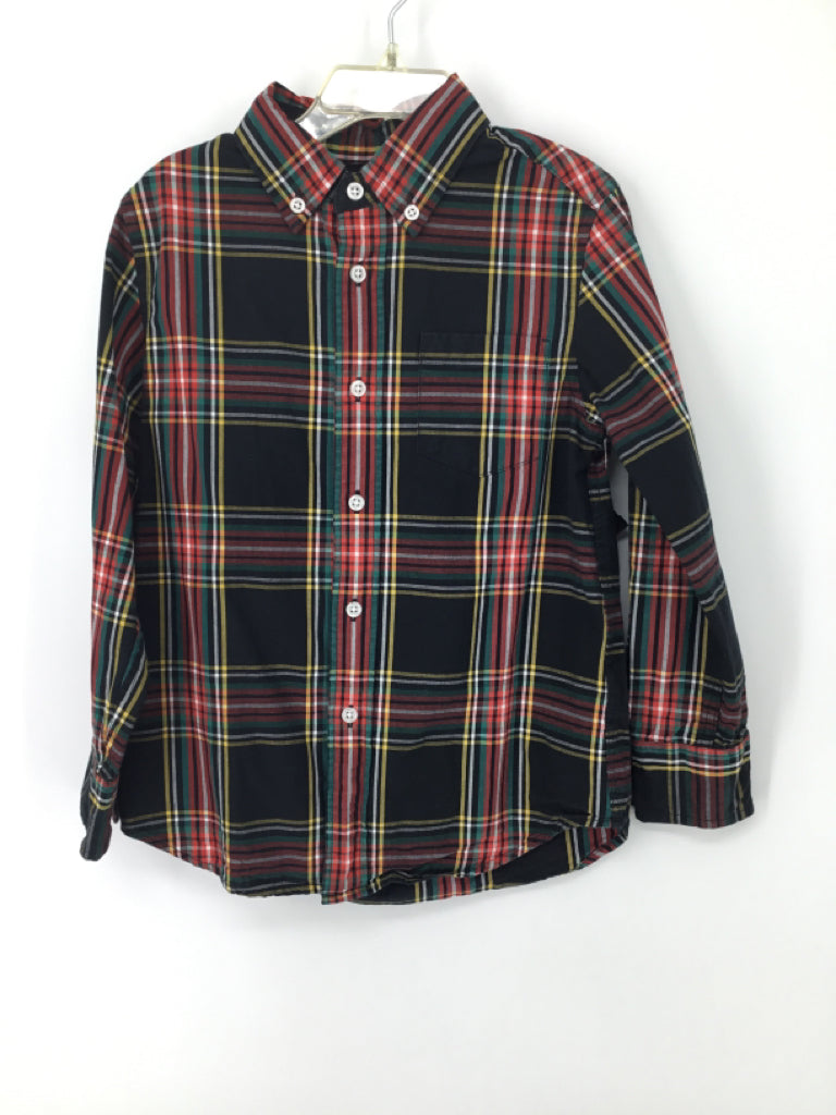 Crewcuts Child Size 4 Black Plaid Shirt - boys