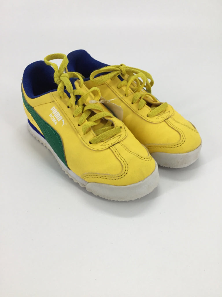 Puma Child Size 13 Yellow Sneakers