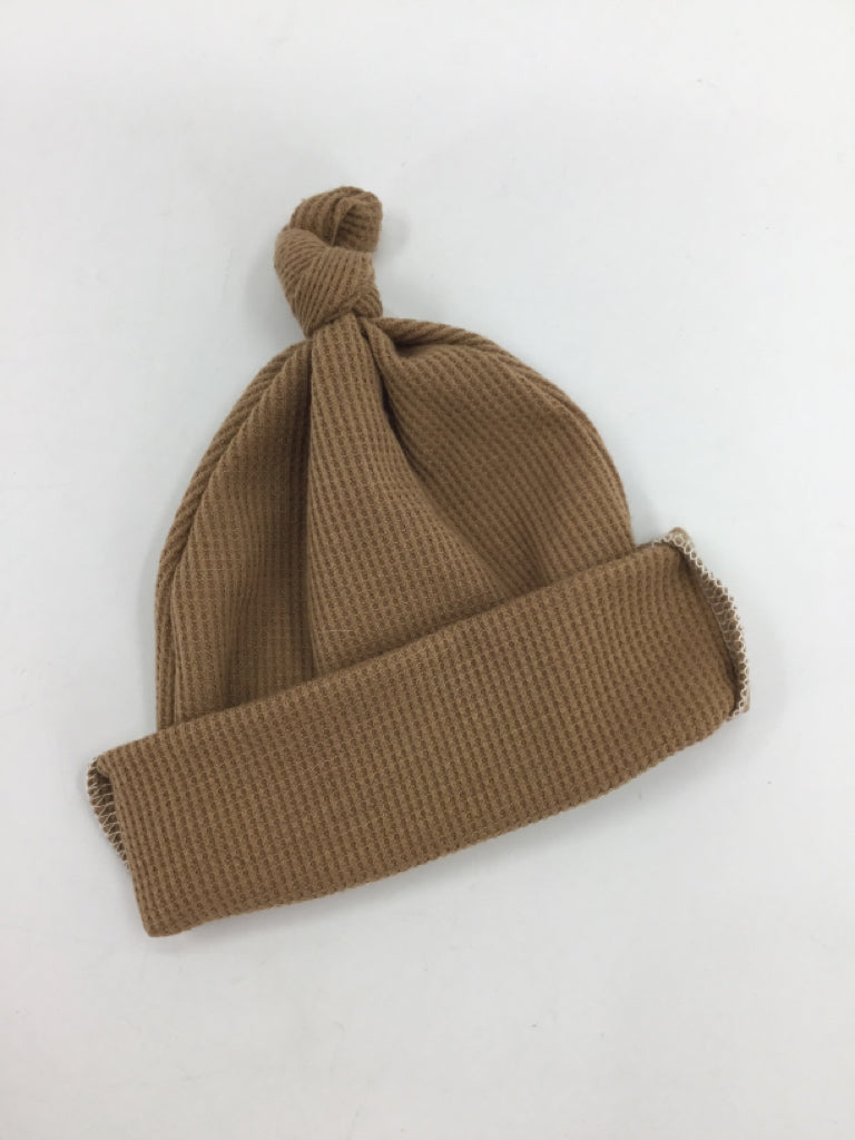 brandless Child Size Infant Brown Solid Hats - boys