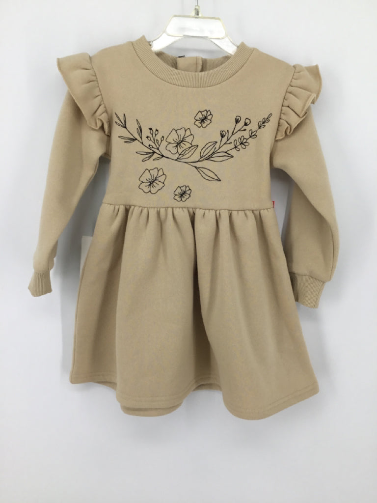 Tiny Tribe Child Size 3 Tan Dress - girls