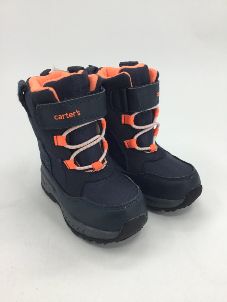 Carter's Child Size 7 Toddler Navy Rain/Snow Boots