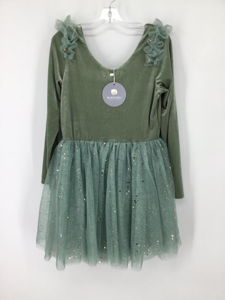 Elestory Child Size 12 Green Dress - girls