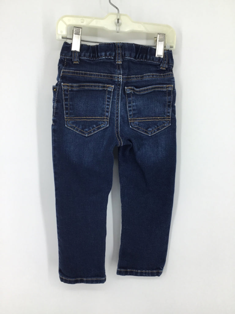 Cat & Jack Child Size 3 Blue Solid Jeans - boys