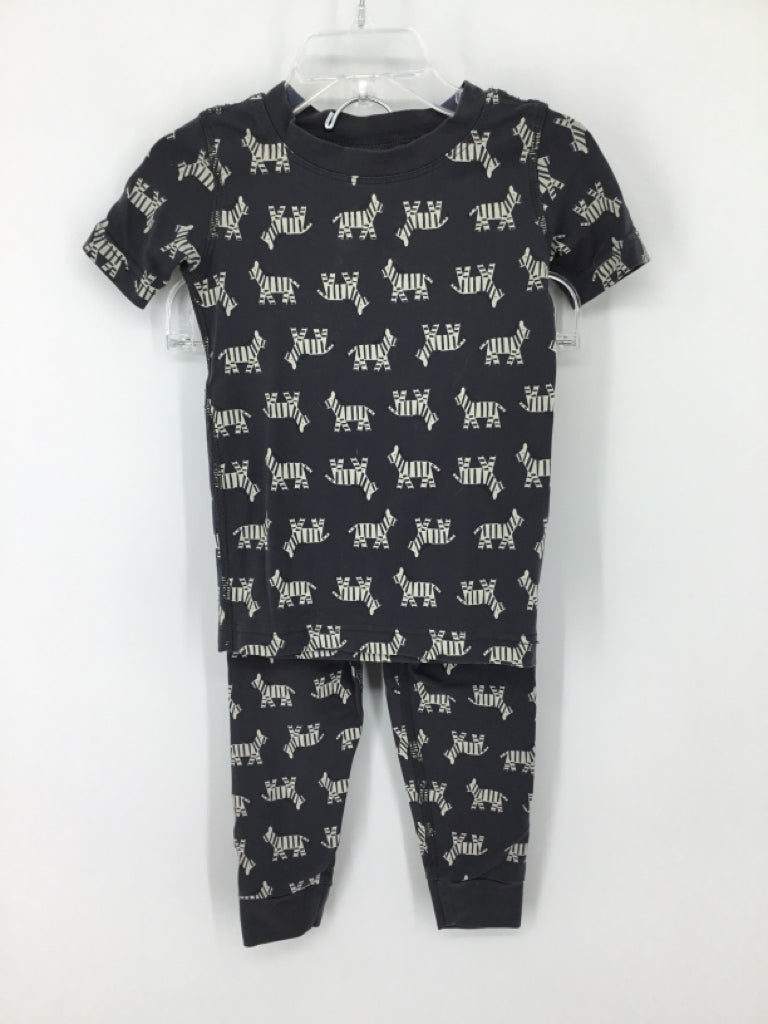 Hanna Andersson Child Size 2 Gray Print Pajamas - boys