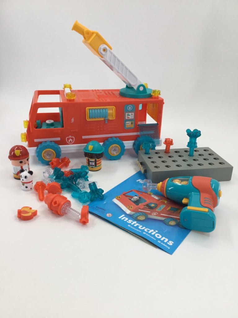 Educational Insights Design Drill Bolt Buddies Fire Truck