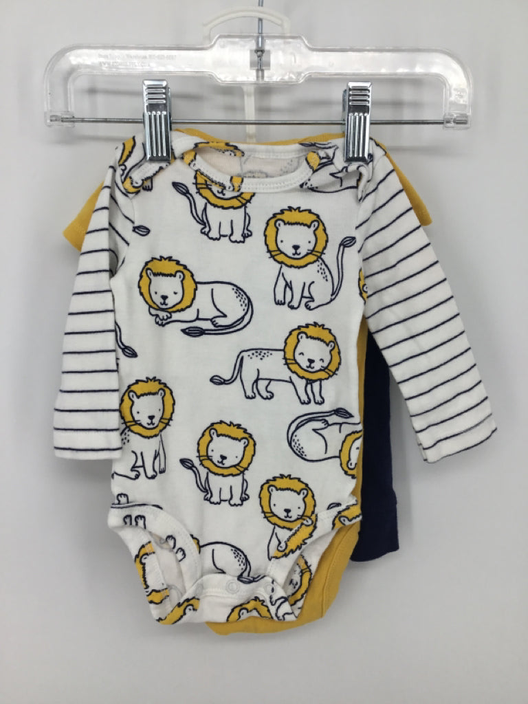 Carter's Child Size 3 Months Navy Print Outfit - boys