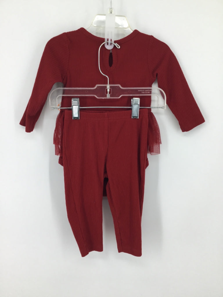 Carter's Child Size 6 Months Red Outfit - girls