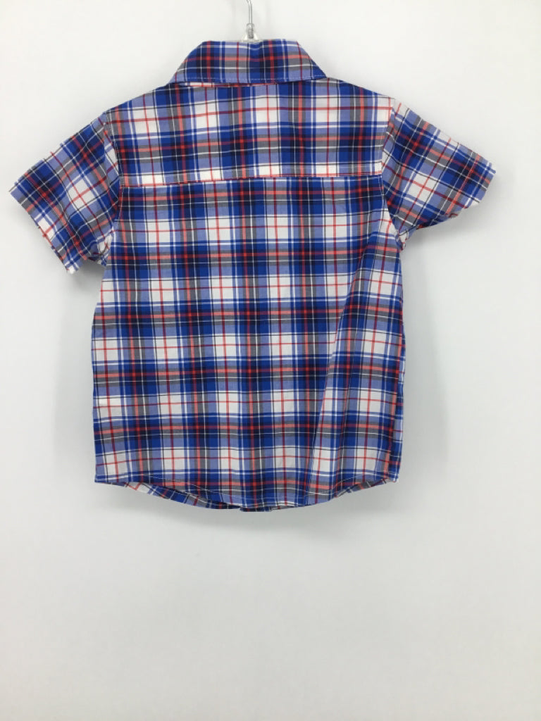 Carter's Child Size 24 Months Blue Plaid Shirt - boys