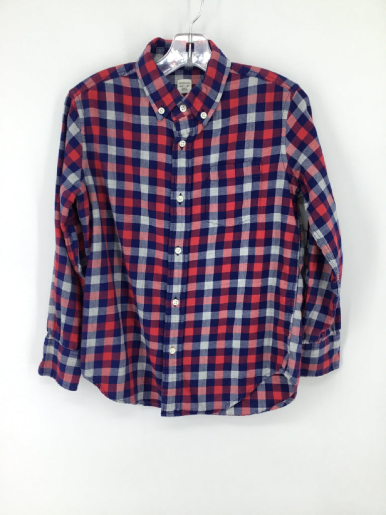 Crewcuts Child Size 8 Multi-Color Checkered Shirt - boys